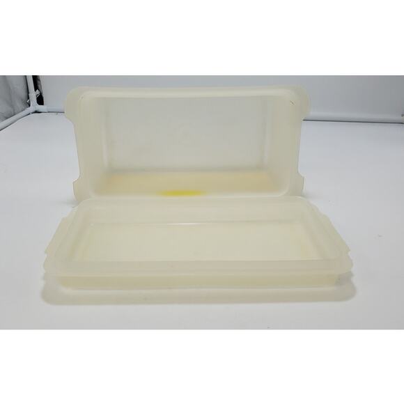 Vintage Sheer Tupperware Bread Loaf Keeper Storage Container #171 w/ #172 Lid - Picture 7 of 8